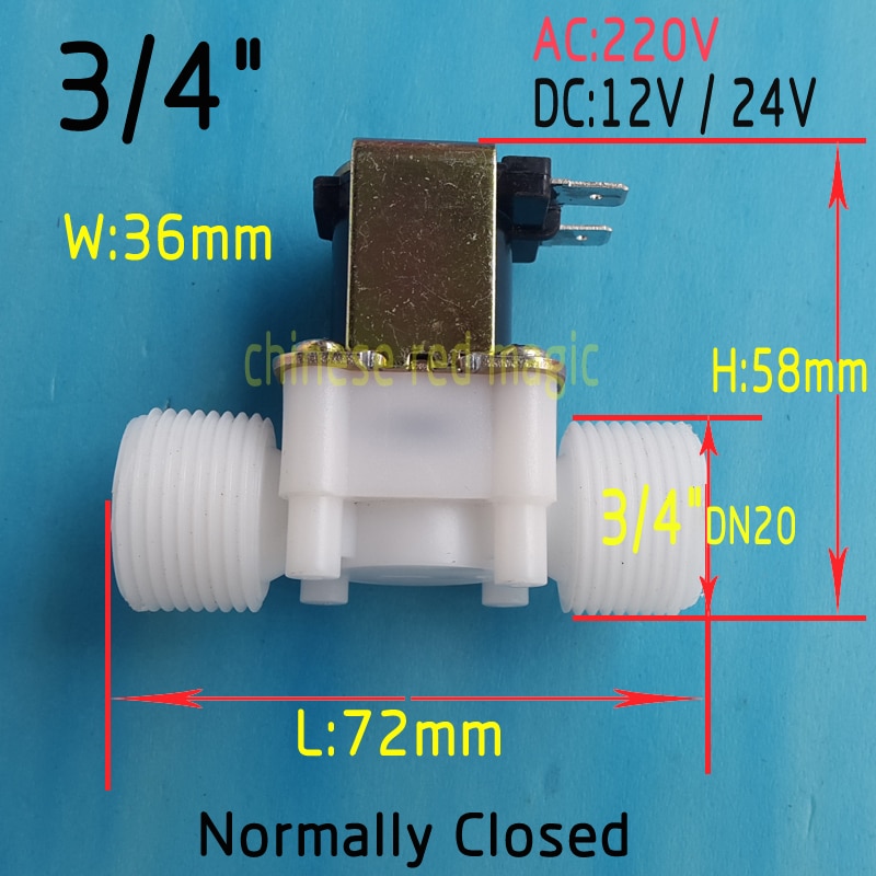 ̵ַ   3/4 DC 12V 24V Ǵ AC220V  ̵ַ    N/C   帧 ġ 0.02 - 0.8Mpa